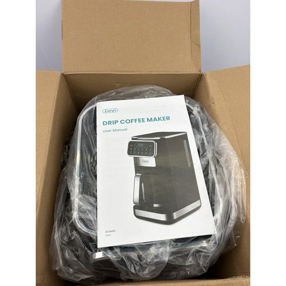 Gevi 12 Cup Programmable Drip Coffee Maker  with Touch Screen, Model DCMAO-READ